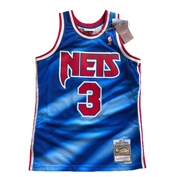 Mitchell & Ness New Jersey Nets Drazen Petrovic Jersey NWT Size‎ Medium